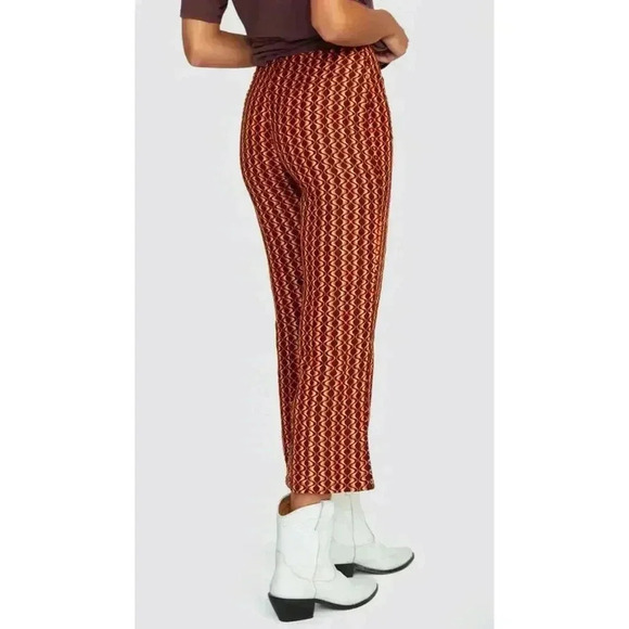 RVCA NWT Women’s Drip High Waisted Pants Size 29 Retro 70s Side Zip Flared Leg - Picture 4 of 16